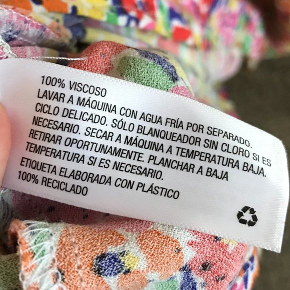 RIXO for Target Floral Multicolor Maxi Dress With Puff Sleeves and V Neck Sz 12 - Picture 10 of 12